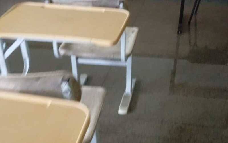 Ponto de apoio, EM Dr. Rubens de Castro Bomtempo fica alagada