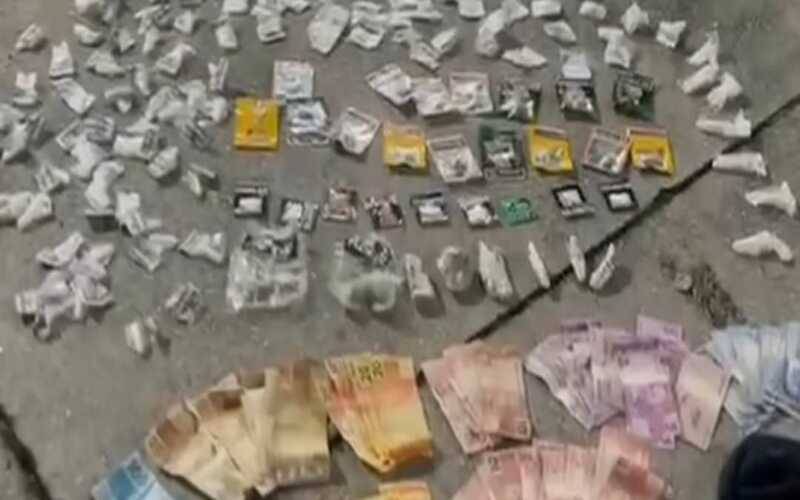PM apreende drogas no Glória
