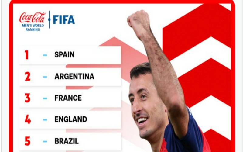 Brasil encerra 2025 na 5ª posição do ranking de seleções da Fifa