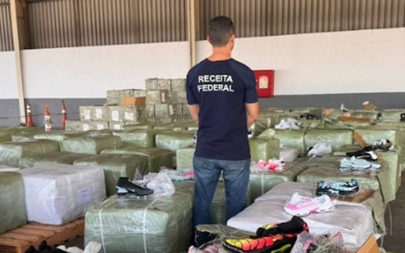 Receita Federal apreende cerca de R$ 4 milhões em tênis falsificados no Porto do Rio d