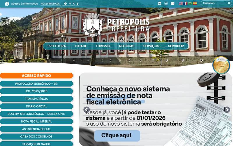 Prefeitura cria página com orientações sobre a mudança para a Nota Fiscal de Serviços 