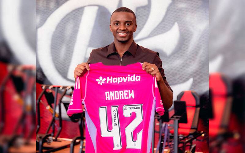 Andrew não é regularizado a tempo e está fora do Flamengo x Vasco