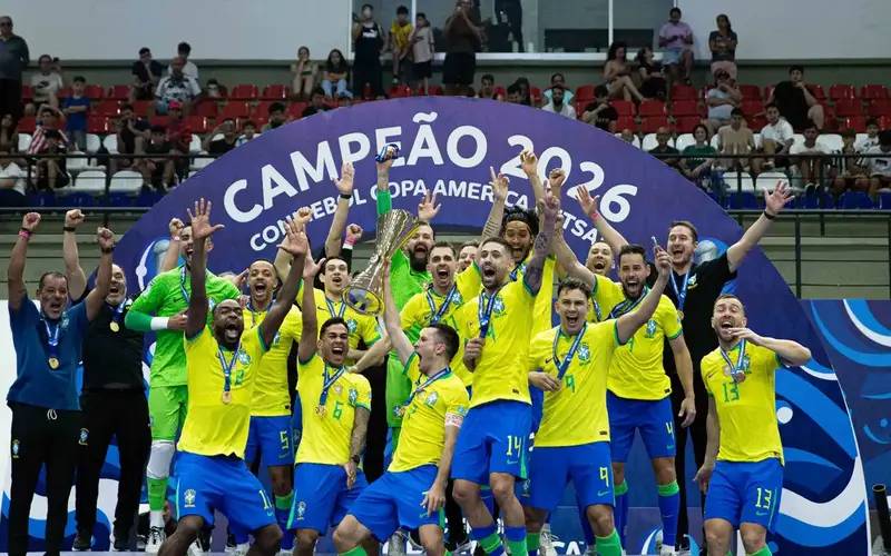 Brasil bate Argentina e conquista 12º título na Copa América de Futsal