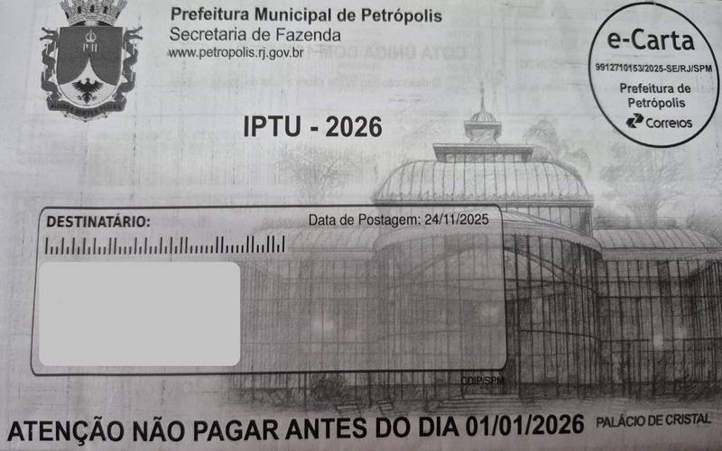 Cota única com desconto de 7% do IPTU vence na próxima sexta-feira, dia 20 de fevereir