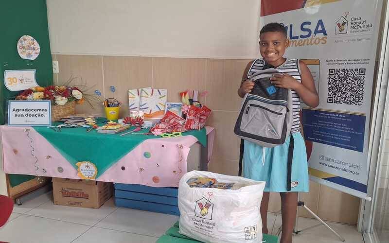 Casa Ronald RJ prorroga campanha de volta às aulas até 06 de março e reforça impacto d