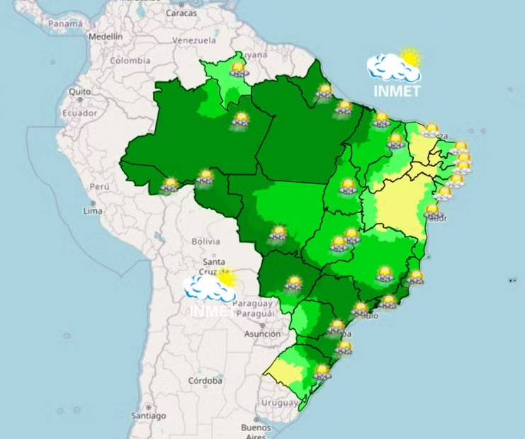 Foto: Inmet/Reprodução