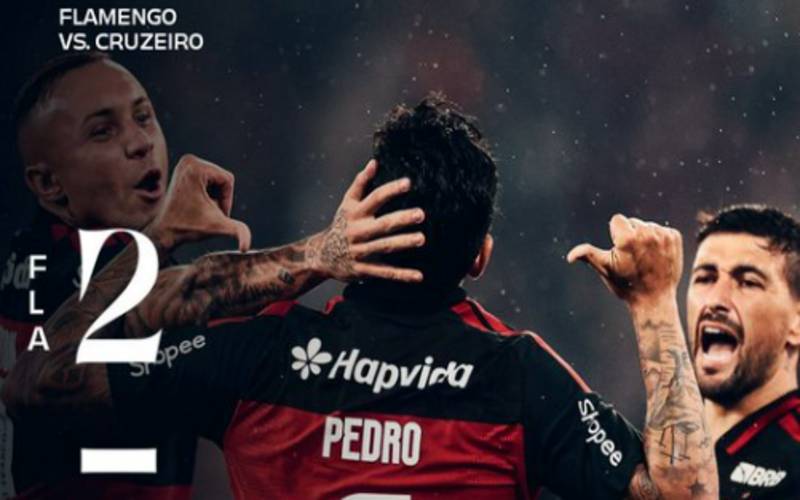 Flamengo vence Cruzeiro com gols de Pedro e Carrascal