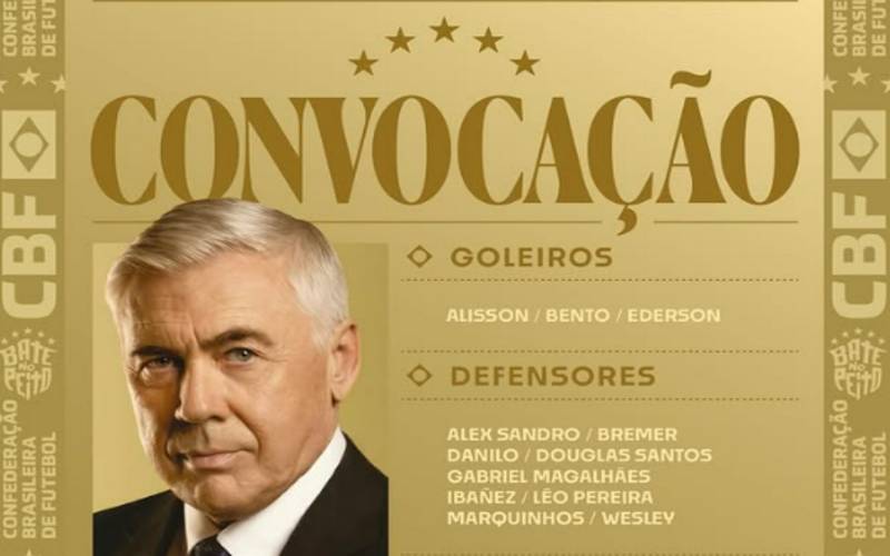 Ancelotti investe em estreantes em penúltima convocação antes da Copa