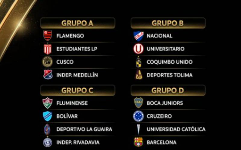 Conmebol sorteia grupos da Copa Libertadores 2026