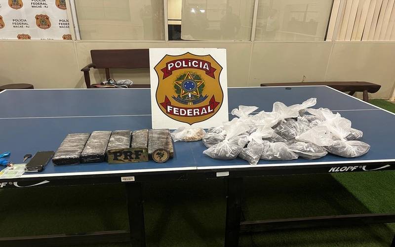 F e PRF capturam homem com cerca de 8 kg de entorpecentes em Rio das Ostras/RJ