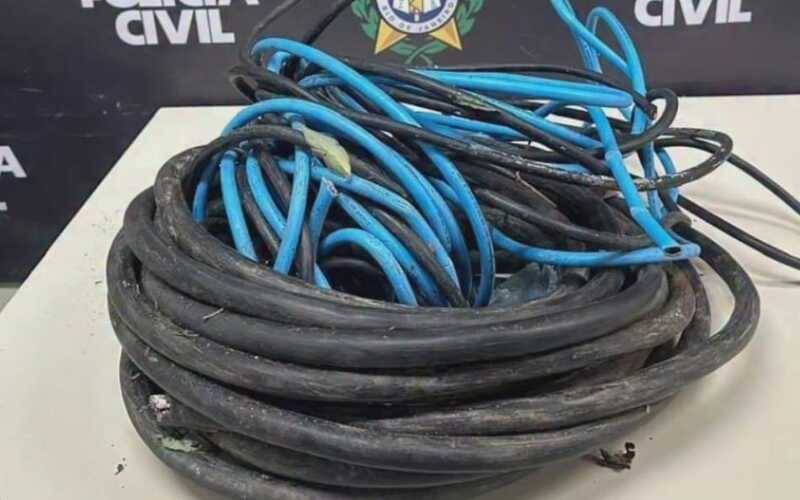 Polícia civil prende homme por furto de cabos em Itaipava