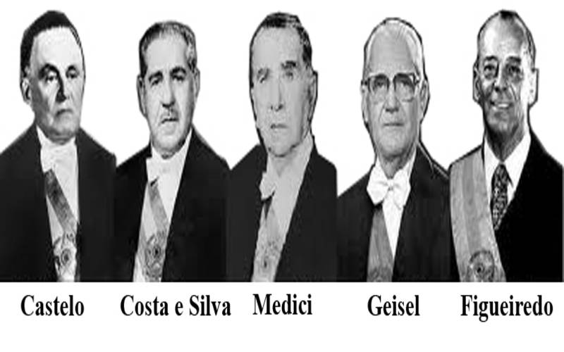 (foto 5 generais presidentes)