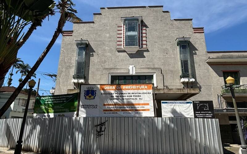 Instalação do ar-condicionado central do Theatro Dom Pedro acontece nesta terça-feira 