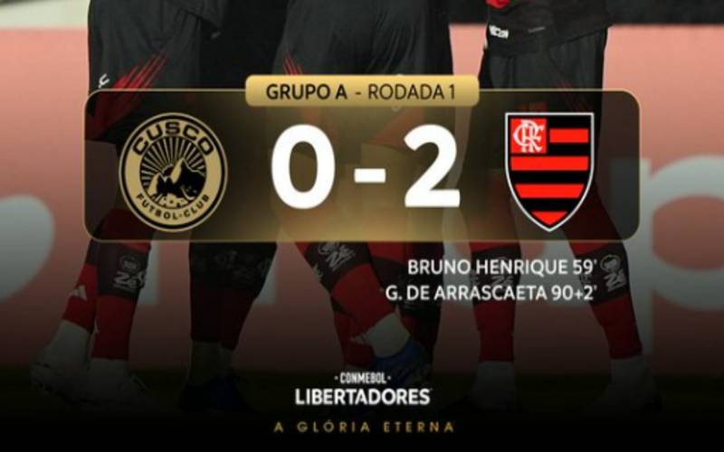 Flamengo inicia Copa Libertadores com vitória na altitude de Cusco