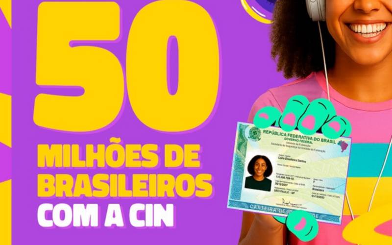 Cinquenta milhões de brasileiros já estão com a Carteira de Identidade Nacional em mão