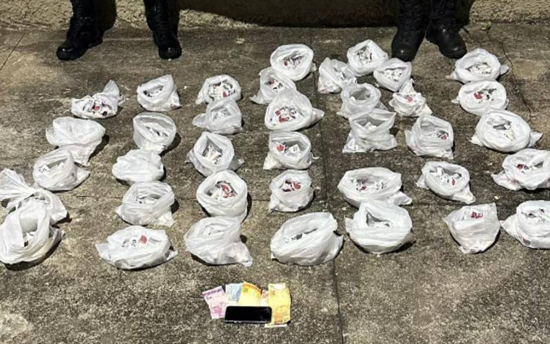 Policiais do serviço reservado do 26º BPM apreendem quase 3 kg de cocaína em Nogueira