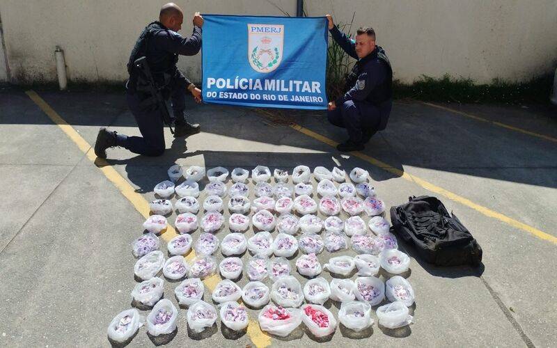 Agentes do serviço reservado do 26º BPM apreendem carga de drogas no Quitandinha