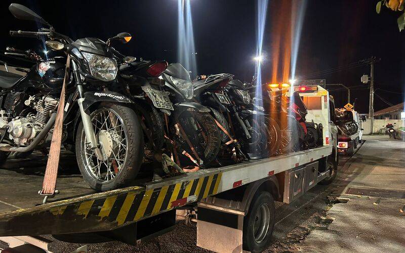  Operação Grau Zero intensifica fiscalização e apreende 18 motocicletas irregulares