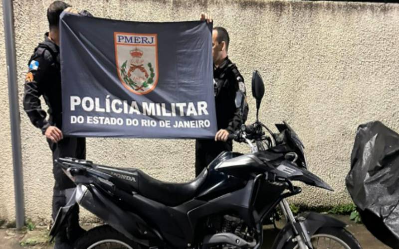 PM apreende motocicleta clonada no Bingen
