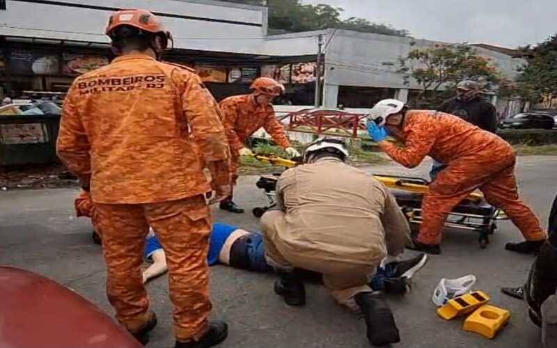 Pedestre é atropelado por carro no Bingen