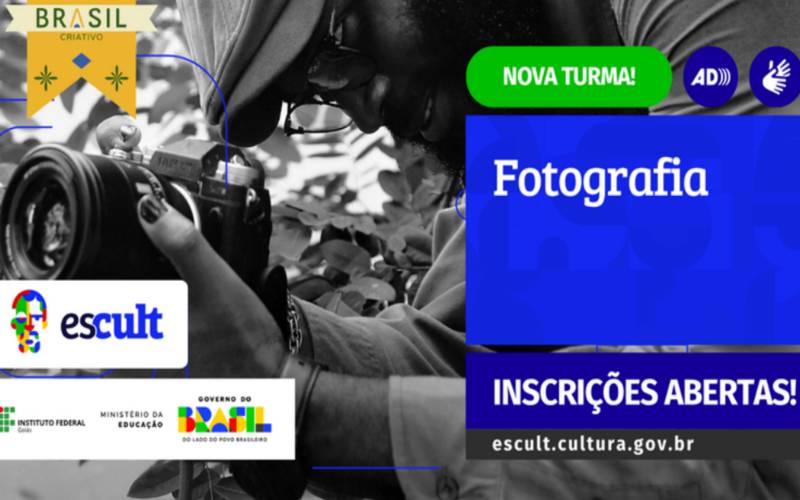 Escult lança segunda turma do Curso Livre de Fotografia com inscrições abertas até nov