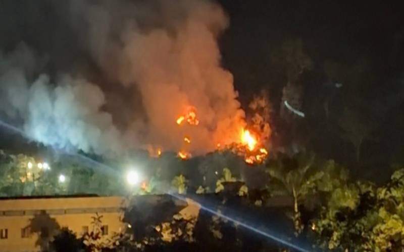 Itaipava: incêndio é registrado em área de mata