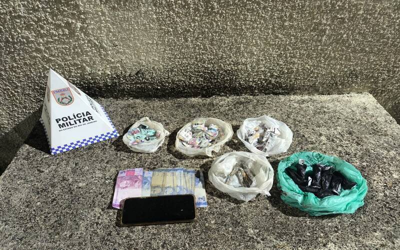 PM prende homem por tráfico no Quitandinha