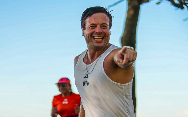 Legenda: Jamil Sabrá faz bom tempo na Maratona Rio.