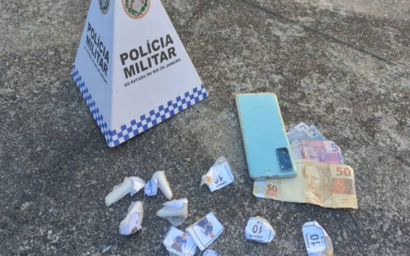 Ação conjunta: homem preso por tráfico em Itaipava