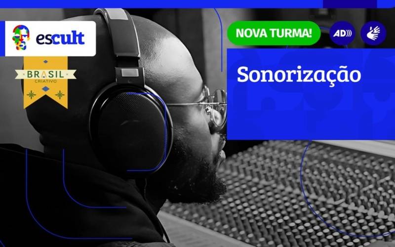 Curso livre de sonorização volta à grade de ofertas da Escult