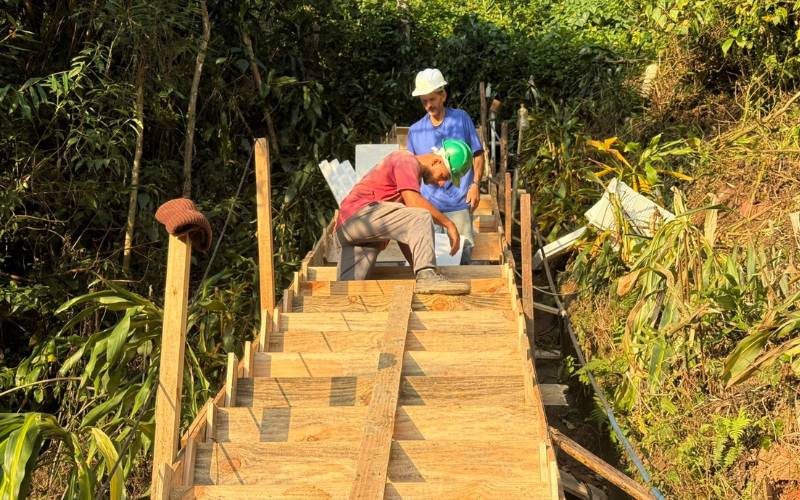 Prefeitura faz recuperação de acesso a servidão na Vila Militar