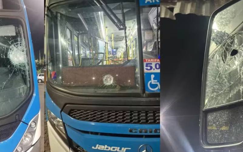Ônibus são vandalizados no Rio de Janeiro após o início da greve dos rodoviários