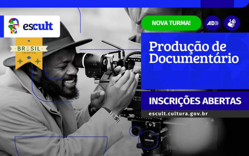 Curso Livre de Produção de Documentário é relançado pela Escult