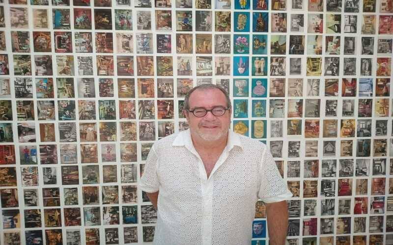 1.Cocco Barçante durante visita técnica à 61ª Bienal de Arte de Veneza (Divulgação)