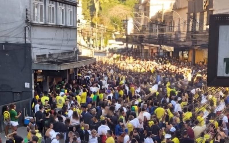 Rua 13 de Maio terá esquema especial de segurança para jogo do Brasil neste domingo