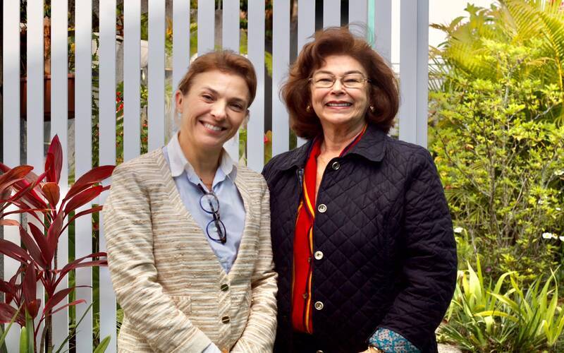 01.Fabiana Baffi, apoiadora do evento, com a Dra. Wanda, presidente do Instituto Grupa