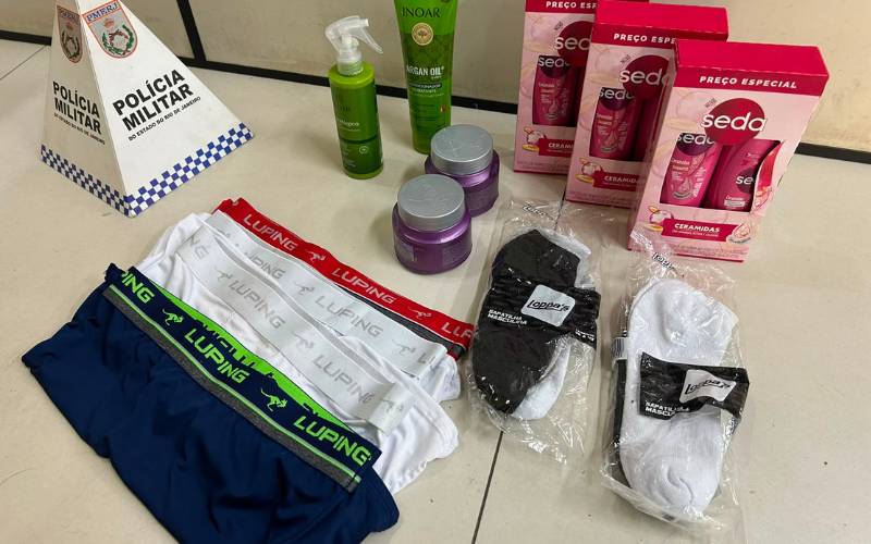 PM recupera produtos furtados durante patrulhamento no Centro