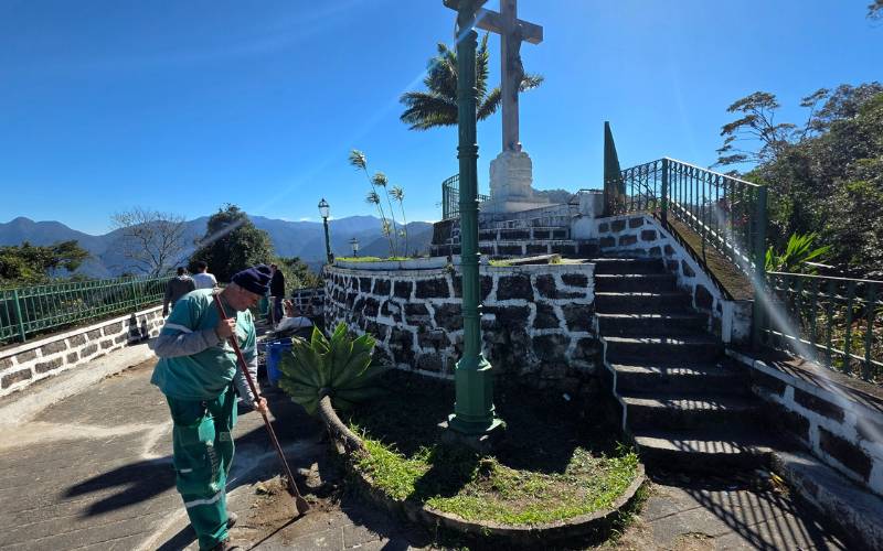 Mirante do Cristo, na BR-040, começa a ser revitalizado após mais de 40 anos