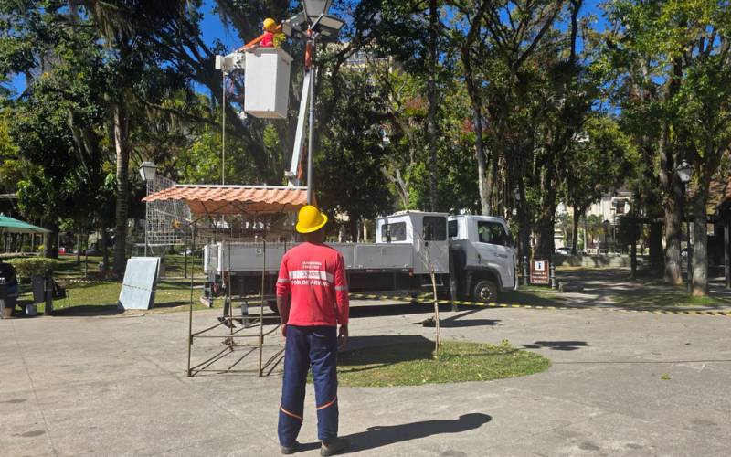 Prefeitura inicia retirada preventiva das cumbucas das sapucaias na Praça da Liberdade