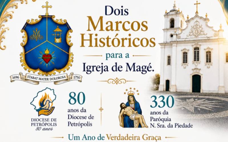 Magé terá novo santuário e reabrirá igreja histórica nas celebrações pelos 80 anos da 