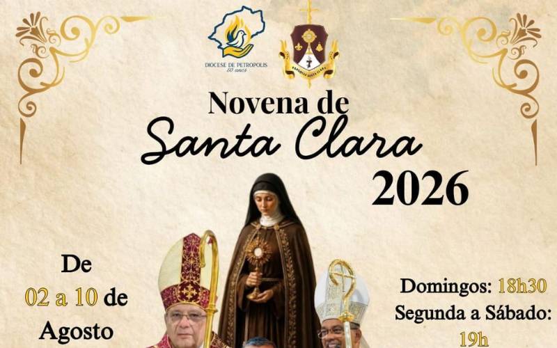 Diocese de Petrópolis promove Novena de Santa Clara; saiba mais