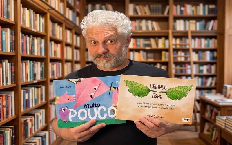  1. Marco Aurêh coordena o projeto da Feira Literária Infantil de Petrópolis -FLINP (D