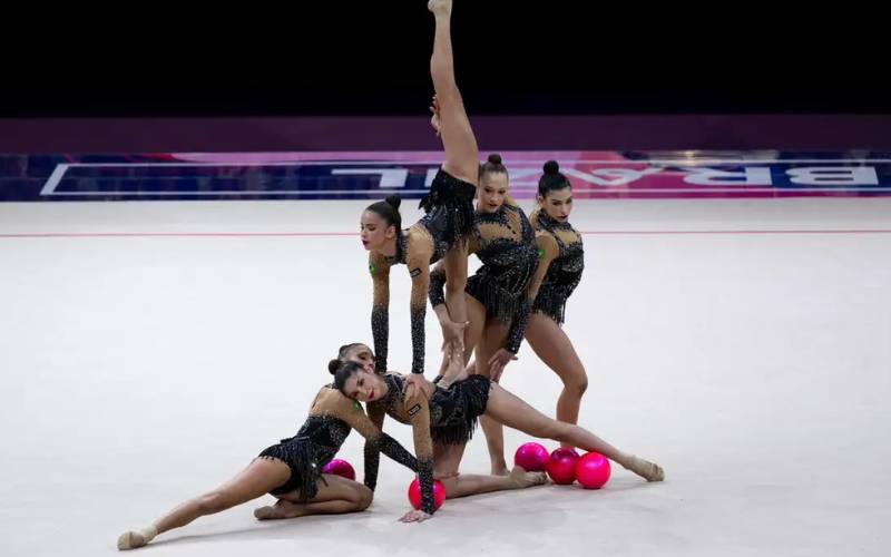 Ginástica rítmica: Brasil é bronze e garante vaga em Los Angeles 2028