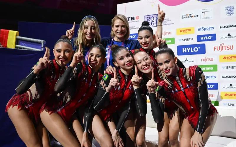 Brasil faz história e conquista dois ouros inéditos no Mundial de ginástica rítmica