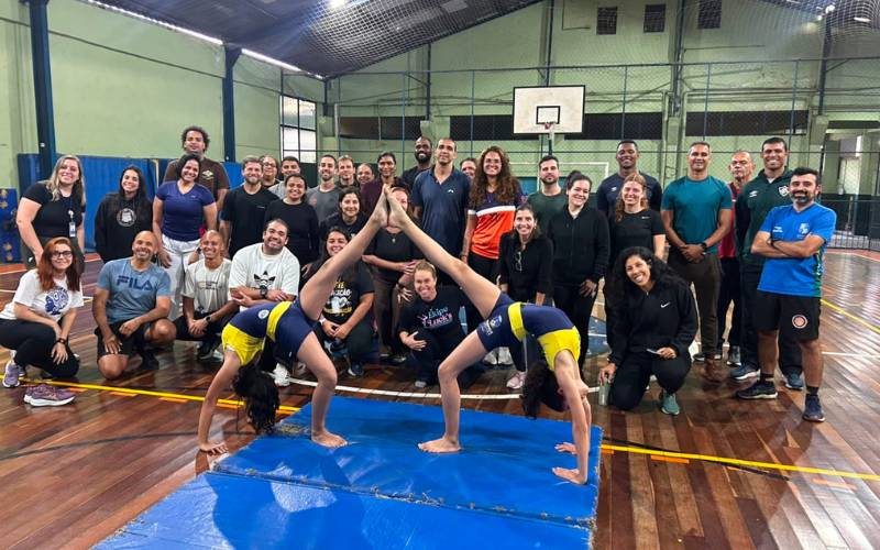 Professores de Educação Física da rede municipal participam da capacitação “Ginástica 