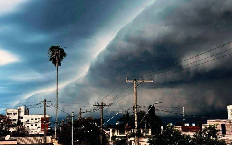 Ciclone e frente fria traz alerta de chuva e ventos de até 70 km/h para o Estado do Ri