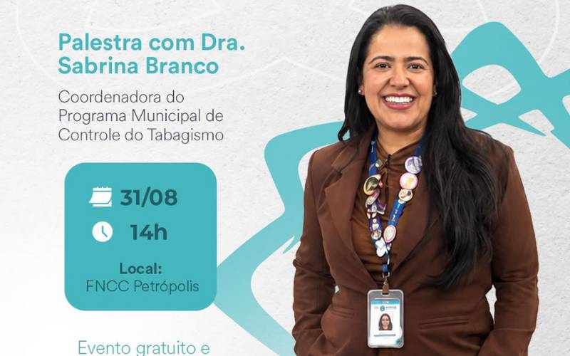Agosto Branco: FNCC promove conscientização sobre o câncer de pulmão em Petrópolis