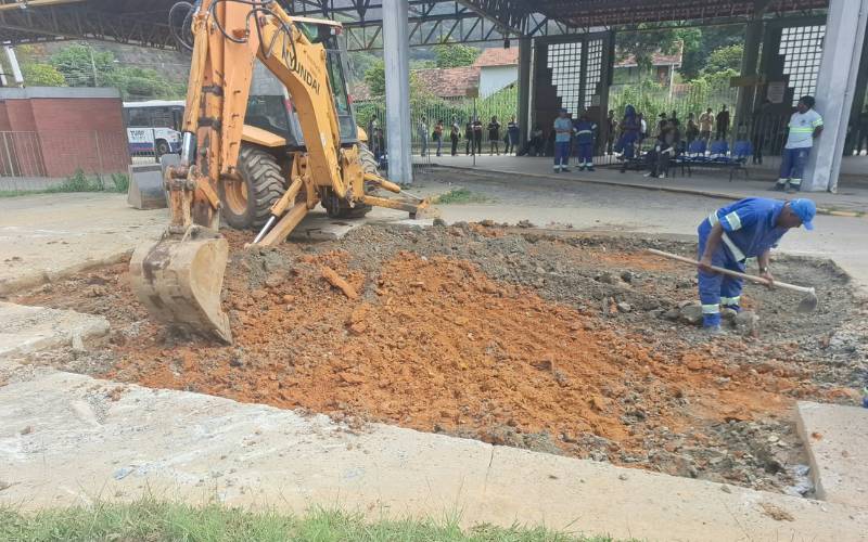 Prefeitura renova pavimentação no Terminal de Itaipava