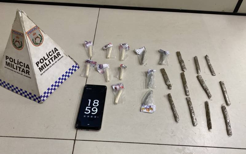 Polícia Militar prende homem por tráfico de drogas no Cocotá