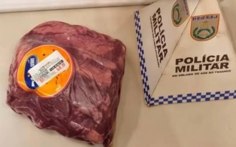 Homem é preso após furtar peça de carne de supermercado no Centro de Petrópolis